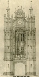 Architectural Drawing: West Front Inner Gate House