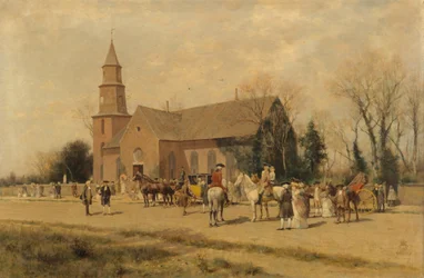 Old Bruton Church, Williamsburg, Virginia, in the Time of Lord Dunmore