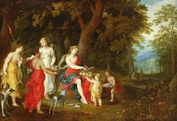 Diana and Her Maidens, after the Hunt