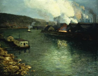 Evening, Factories on the River