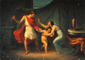 Pyrrhus Threatens Life of Little Astyanax