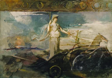 Minerva in a Chariot, ca. 1894
