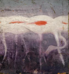 White Flamingoes, Study for Book Concealing Coloration in the Animal Kingdom