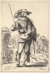 A Gentleman with His Head Turned Towards the Right in Profile, Wearing a Plumed Hat