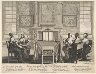 The Wise Virgins Conversing, ca. 1635