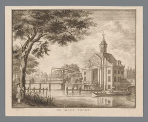 View of the Marepoort in Leiden (The Mare Poort)
