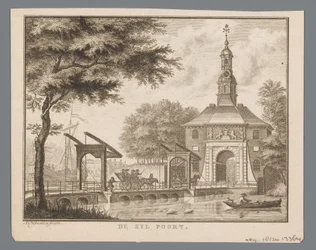 View of the Zijlpoort in Leiden