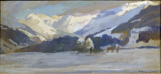 Snow Landscape at Les Diablerets