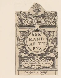 Cartouche with four putti