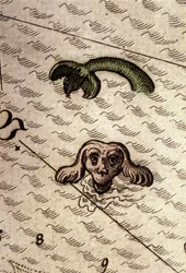 A marine monster with a dog