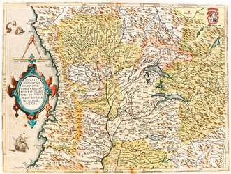 Geography map of the Duke of Milan from 