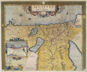 Map of Ancient Egypt - by Abraham Ortelius, Antwerp