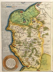 Map of Calais area, from Theatrum Orbis Terrarum