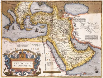 Map of the Turkish Empire