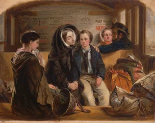Second Class-The Parting. Thus part we rich in sorrow, parting poor, 1855