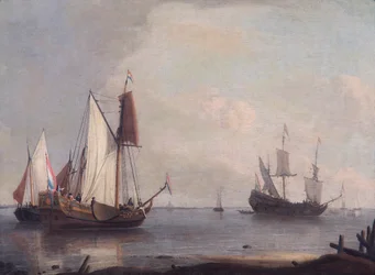Dutch Shipping In A River