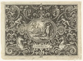 Cartouche: Perseus Rescues Andromeda