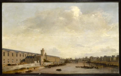The Grande Galerie du Louvre, with the Porte Neuve and the Tour de Bois, circa 1640