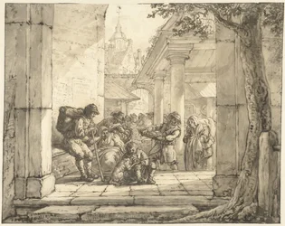 Market in a City