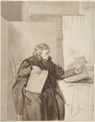 Portrait of an Old Man in a Study Room