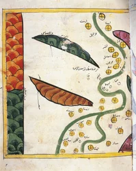 Map of the Nile Delta and two Oases