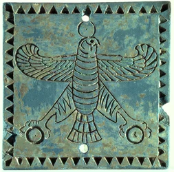 Tile depicting an eagle