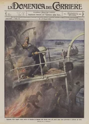 Captain of a Russian Steamer Loaded with Burning Gasoline Burns Alive on the Deck After