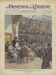 How Strikes Are Organized, a Session at the Chamber of Labor in Milan