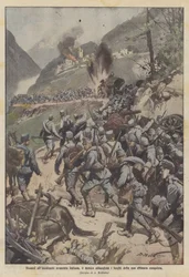 In the face of the advancing Italian forces, the enemy abandons the places of its ephemeral conquest