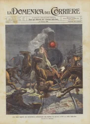 Two Trains Collide and Crush a Herd of Horses Along the Rome-Pisa Line