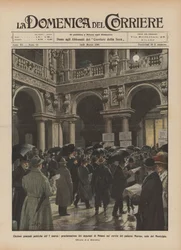 General political elections of March 7, proclamation of the deputies of Milan in the courtyard