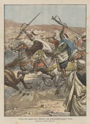 Arab Fantasy Performed at Festivities in Magniville, a Newly Founded Town in Tunisia