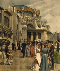 Grand Opening of First International Exhibition of Modern Decorative Arts in Turin (Illustration)