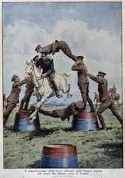 Horse Jumping: English Hussars at the London Tournament Trials