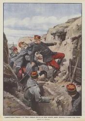 French generals Maunoury and De Villaret wounded by the same projectile