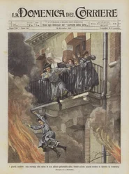 Great Heroism, a Nun Saving Her Students by Throwing Them from the Window of a School