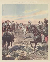 Captain Mozzetti at the Ras Maconnen Camp