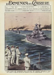 The Duce Attends the Naval Exercises of Year XII, a Magnificent Display of Strength