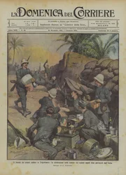 Christmas of Our Soldiers in Tripolitania, Celebration in the Trenches with Abundant Savory Food