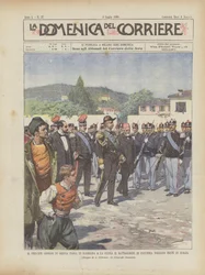 Prince George of Greece Reviews the Infantry Battalion Returned to Italy in La Canea