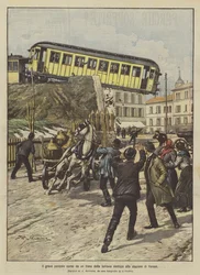 The serious danger faced by an electric railway train at the Varese station