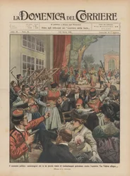 The Political Moment, Montenegrins Protesting in a Small Theater in Constantinople