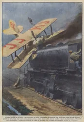 The First Clash Between a Train and an Airplane