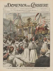 The Greeting of Berlin Ladies to the New Daughter-in-Law of Emperor Wilhelm, Princess Alexandra Holstein
