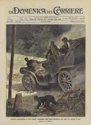 Automobile Accident in the Aosta Valley, Queen Margherita