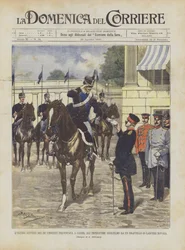 The Last Letter of King Umberto Presented to Emperor Wilhelm by a Detachment of Novara Lancers