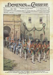 The Cuneo Brigade Celebrates Flag Day at the Garibaldi Barracks in Milan