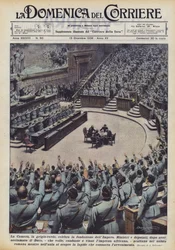 The Room, in gray-green, celebrates the foundation of the Empire