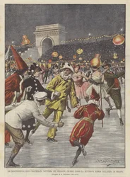 The Characteristic Nighttime Masked Festival on Ice, Held Last Week in the Arena of Milan