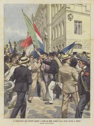 The Demonstration of Parisian Students in Favor of the Boers, Dispersed by the Police in Front of the Sorbonne